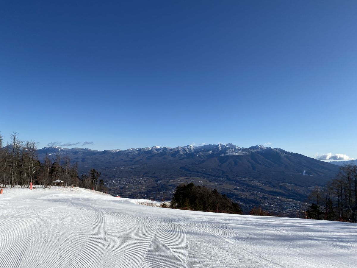 青空 いい天気です 富士見パノラマリゾート 総合スノー施設 スキー場 長野県富士見町